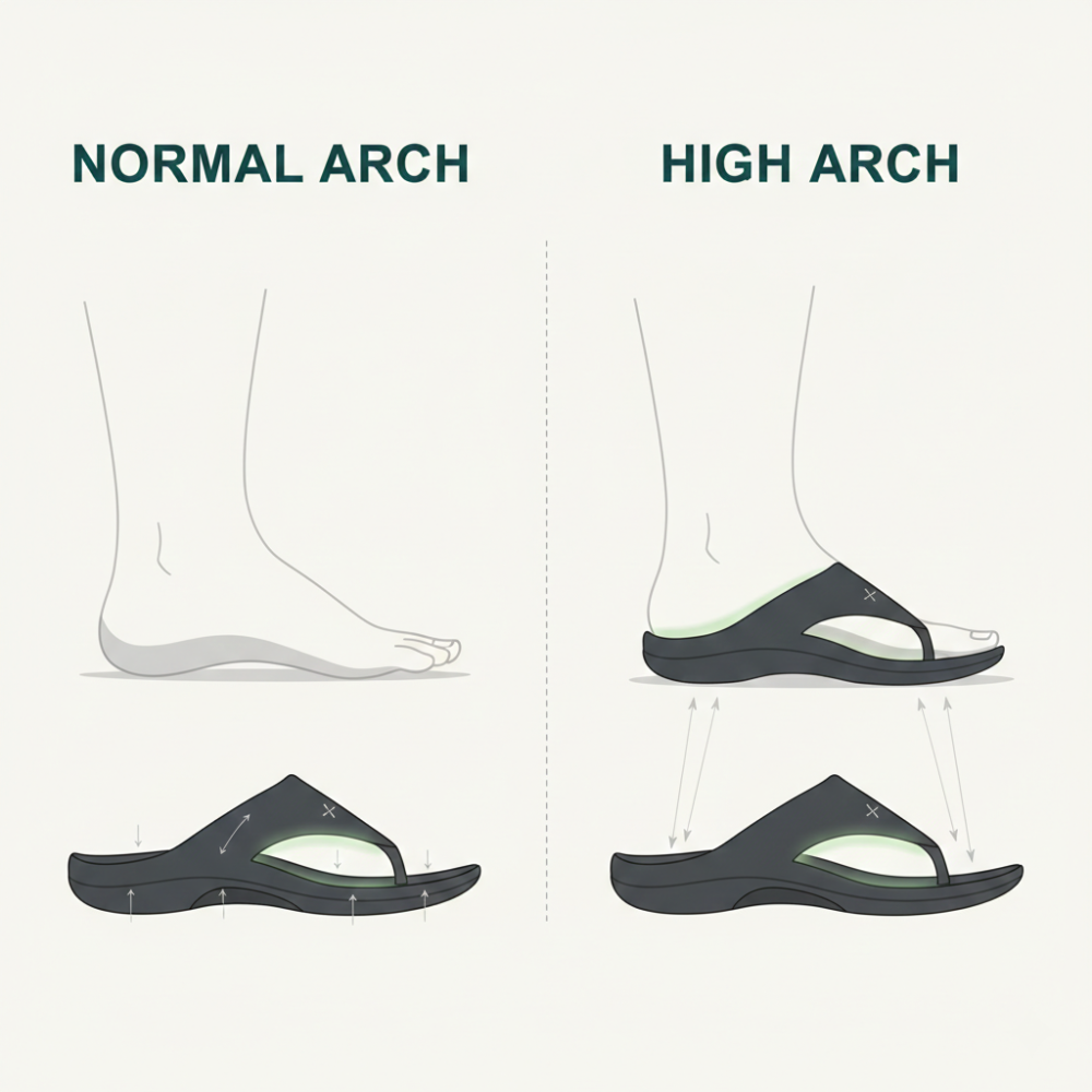 Porto X Iannis Fit Profile Normal vs High Arch