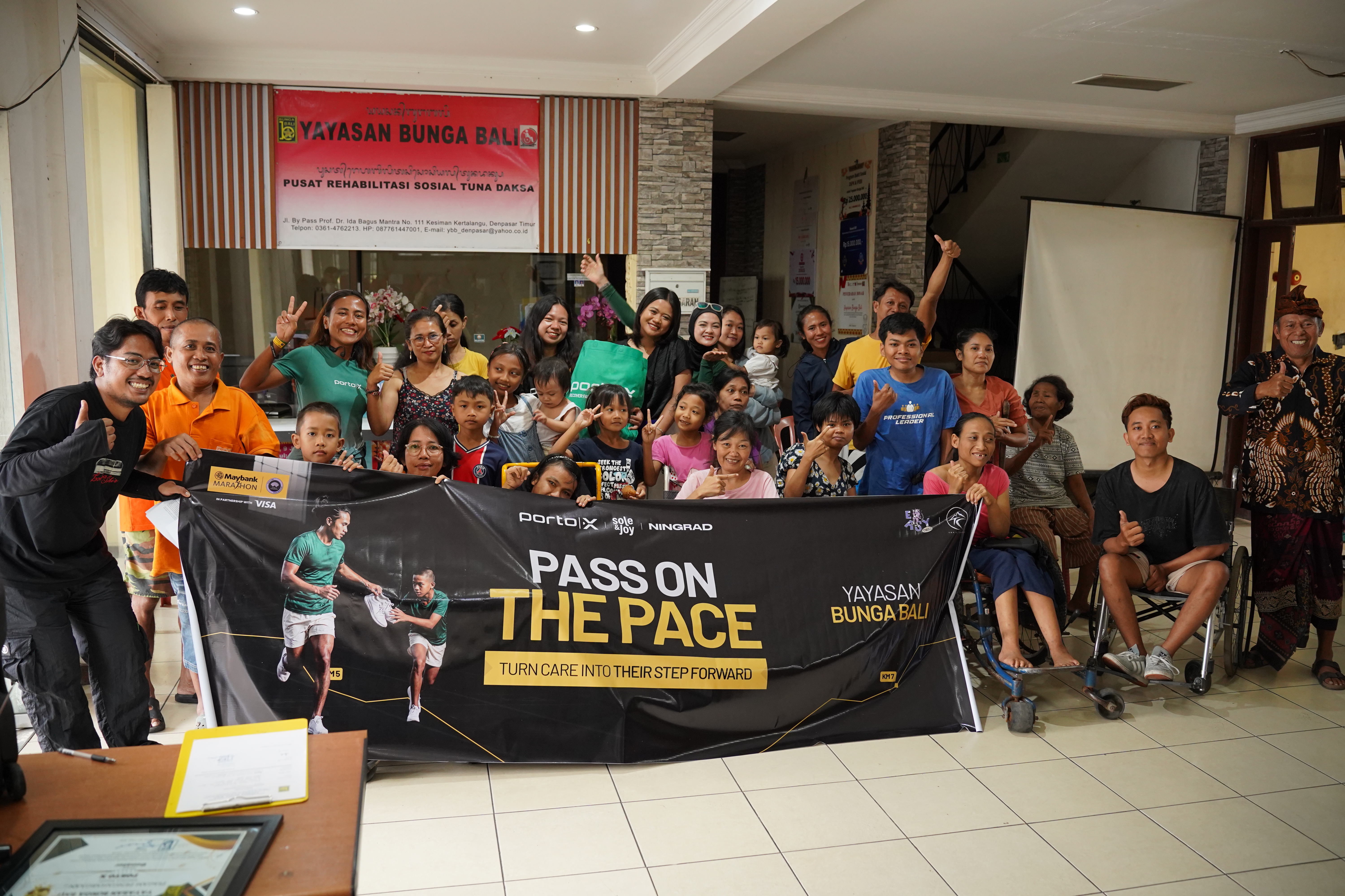 Gerakan Donasi Pass On The Pace Porto X di Maybank Marathon 2026 Bali